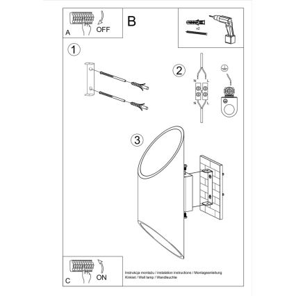 Настенный светильник PENNE 30 1xG9/40W/230V белый