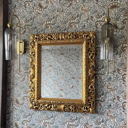 Настенный светильник PIEGA 1xE14/40W/230V латунь/дымчато-чёрный