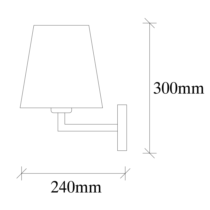 Настенный светильник PROFIL 1xE27/60W/230V