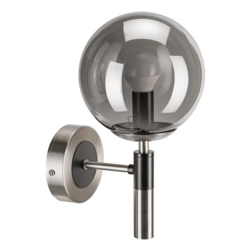 Настенный светильник ROLLO 1xE14/5W/230V матовый хром/дымчатый