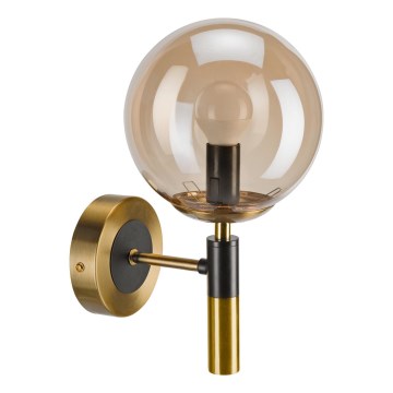 Настенный светильник ROLLO 1xE14/5W/230V золотистый/дымчатый бежевый