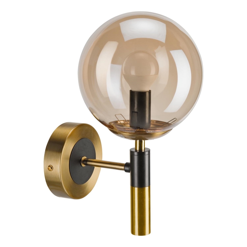 Настенный светильник ROLLO 1xE14/5W/230V золотистый/дымчатый бежевый