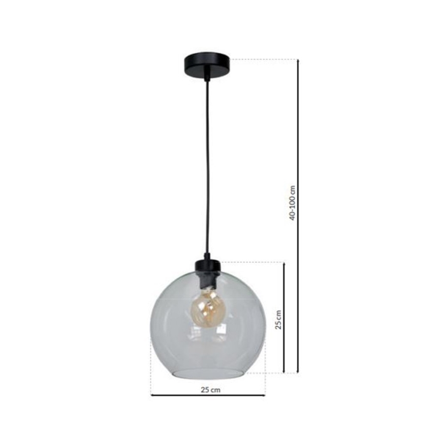 Настенный светильник SANTIAGO 1xE27/60W/230V прозрачный