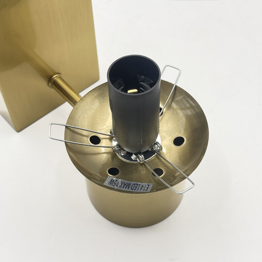 Настенный светильник SFERIO 1xE14/5W/230V латунь/дымчато-бежевый