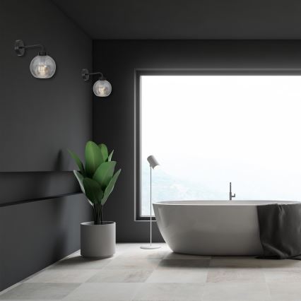 Настенный светильник SOFIA 1xE27/60W/230V черный