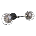 Настенный светильник SOLO BLACK 2xE27/60W/230V черный/золотой