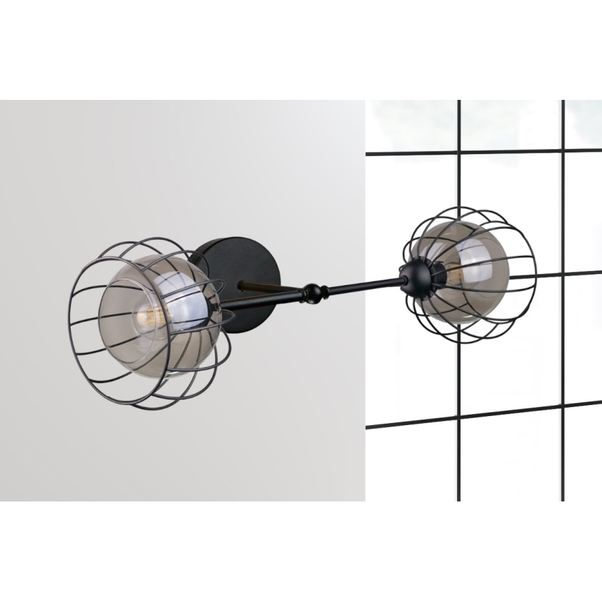Настенный светильник SOLO BLACK 2xE27/60W/230V