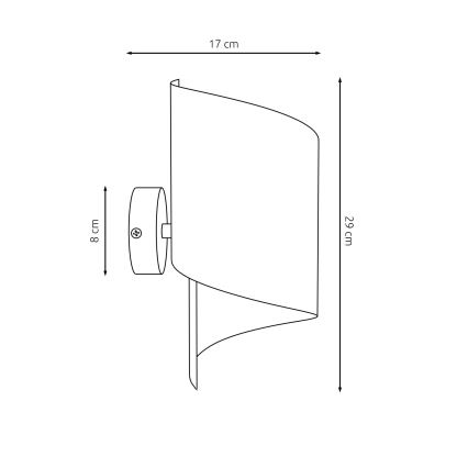 Настенный светильник SPIRAL 1xG9/8W/230V черный