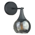 Настенный светильник STAR 1xE27/60W/230V черный/дымчатый черный