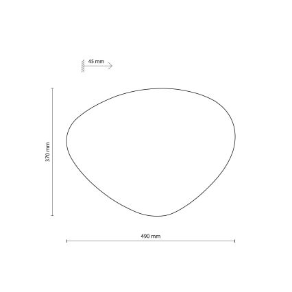 Настенный светильник STONE 3xG9/8W/230V 37x49 см черный