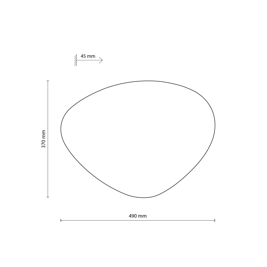 Настенный светильник STONE 3xG9/8W/230V 37x49 см черный