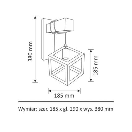 Настенный светильник SWEDEN 1xE27/20W/230V