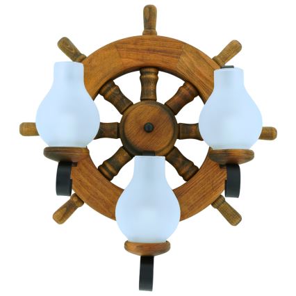 Настенный светильник TIMONA 3xE14/40W/230V бук - сертифицировано FSC
