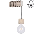 Настенный светильник TRABO 1xE27/60W/230V сосна - сертифицирован FSC