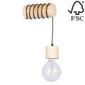 Настенный светильник TRABO 1xE27/60W/230V сосна - сертифицировано FSC