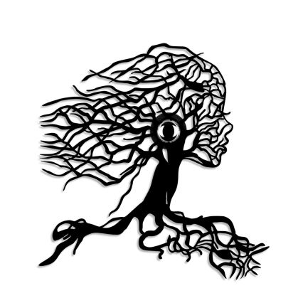 Настенный светильник TREE WOMAN 1xE27/40W/230V, чёрный