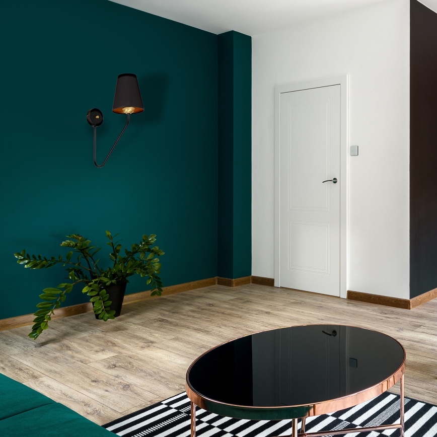 Настенный светильник VICTORIA 1xE27/60W/230V черный