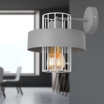Настенный светильник VOLTA 1xE27/15W/230V серая