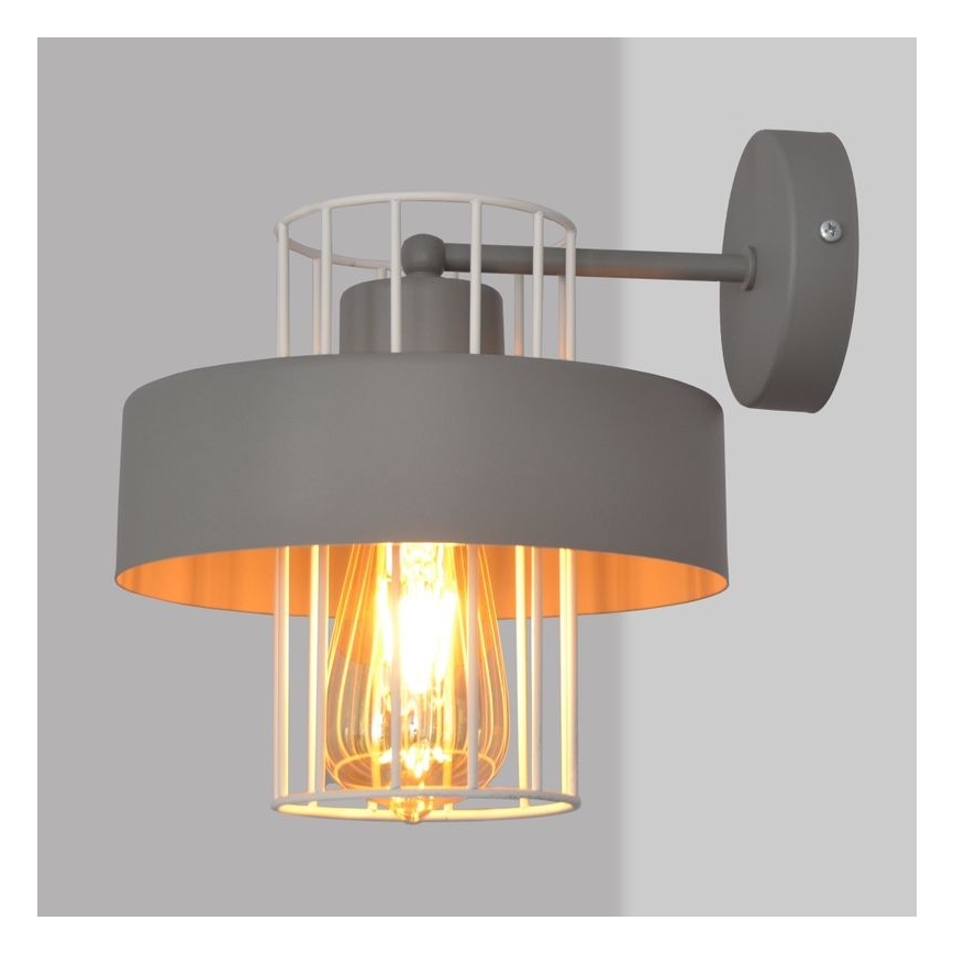 Настенный светильник VOLTA 1xE27/15W/230V серая