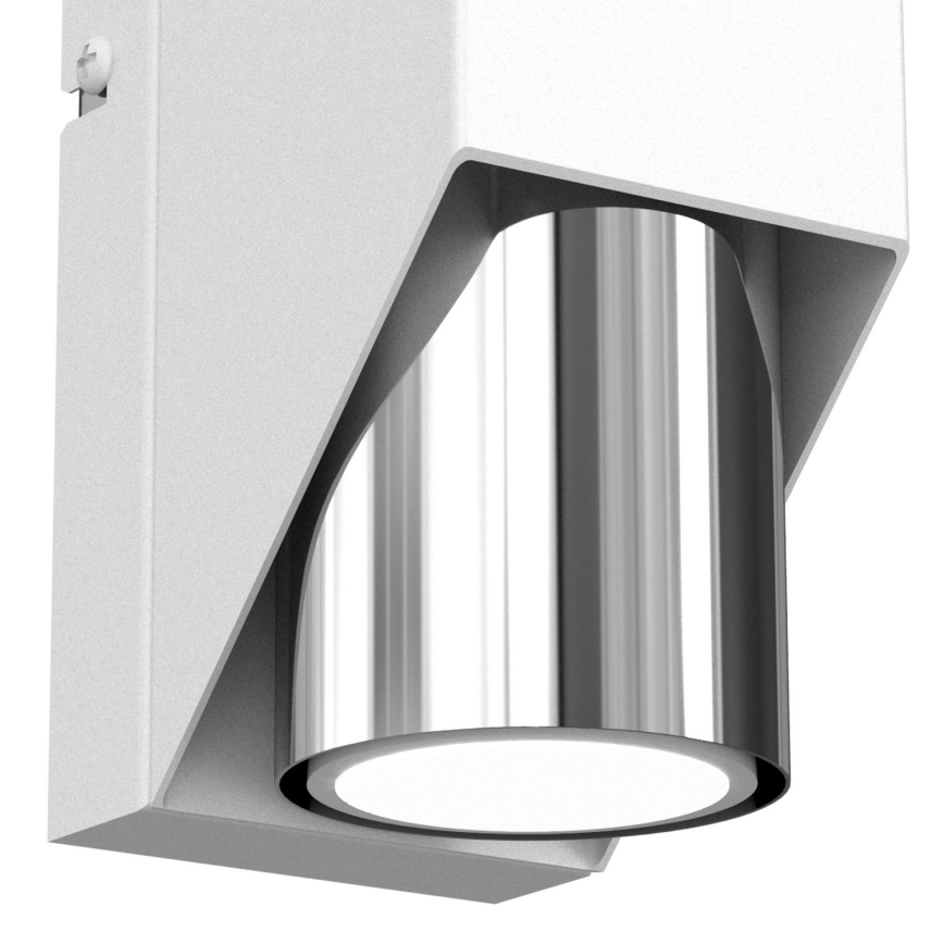 Настенный светильник WALL 1xGU10/8W/230V белая/блестящий хром