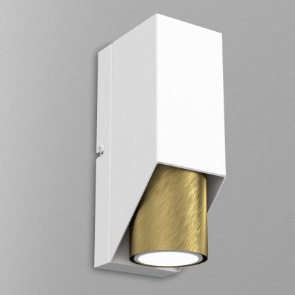 Настенный светильник WALL 1xGU10/8W/230V белая/латунь