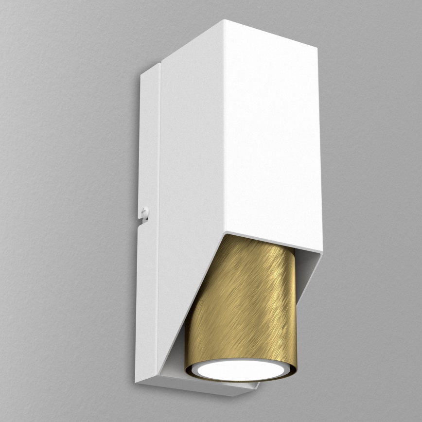 Настенный светильник WALL 1xGU10/8W/230V белая/латунь