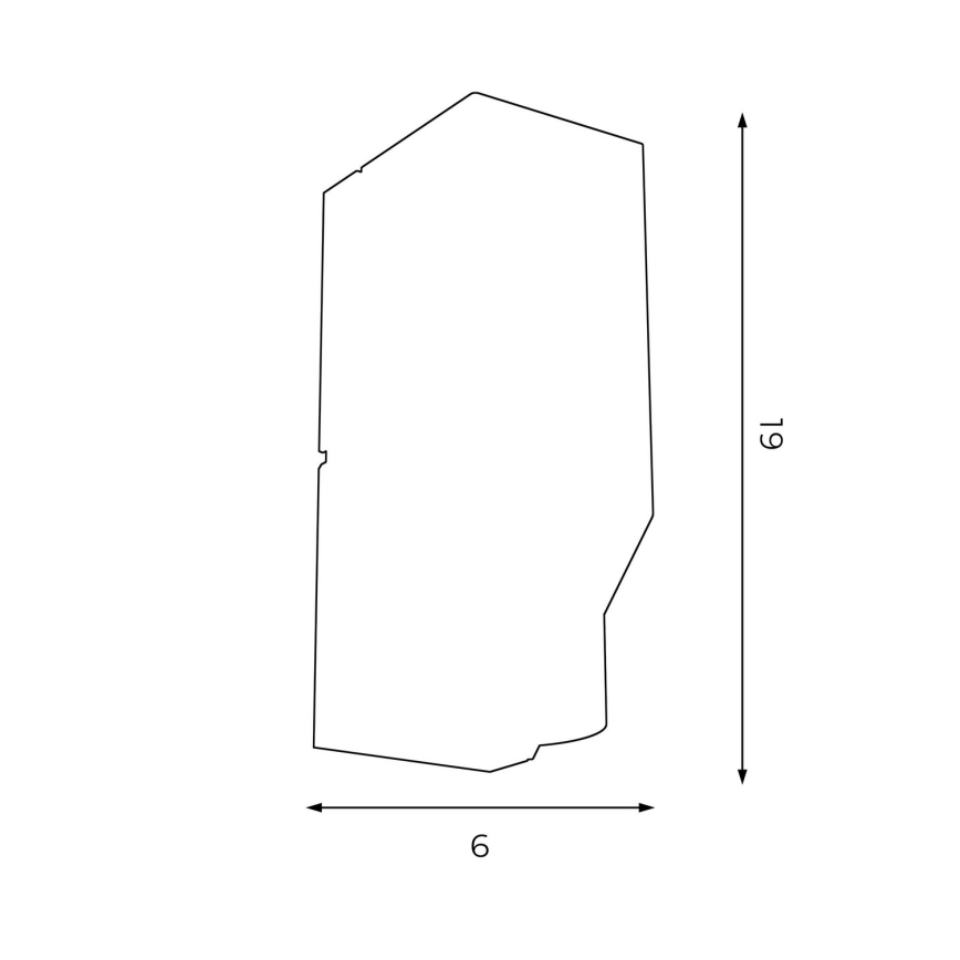 Настенный светильник WALL 1xGU10/8W/230V черная/блестящий хром