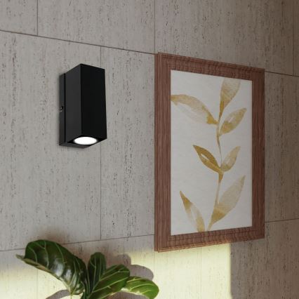 Настенный светильник WALL 1xGU10/8W/230V черная