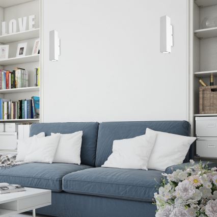 Настенный светильник WALL 2xGU10/8W/230V белая