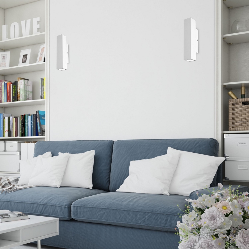 Настенный светильник WALL 2xGU10/8W/230V белая