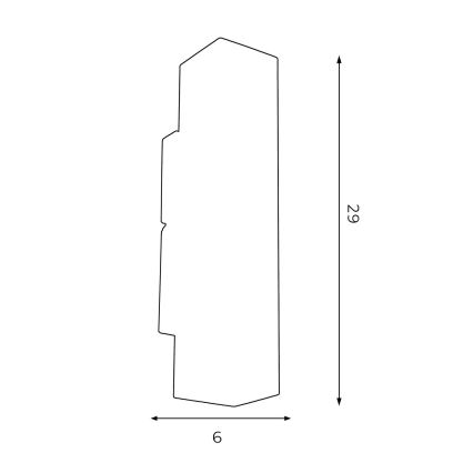 Настенный светильник WALL 2xGU10/8W/230V белая