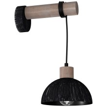 Настенный светильник ERIK 1xE27/60W/230V коричневый/черный