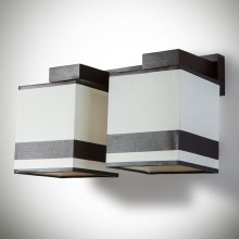 Настенный светильник GRANADA 2xE27/40W/230V коричневый
