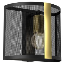 Настенный светильник KAGA 1xE27/60W/230V черная/золотая