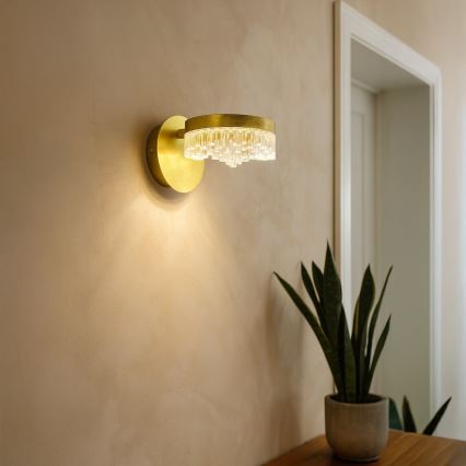 Настенный светодиодный светильник LED/4W/230V, золотой