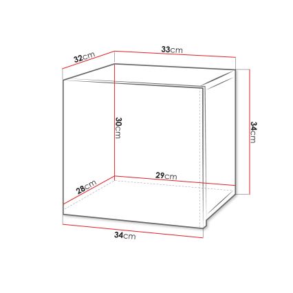 Настенный шкаф CALABRINI 34x34 см белый