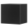 Настенный шкаф PAVO 34x34 см черный глянец