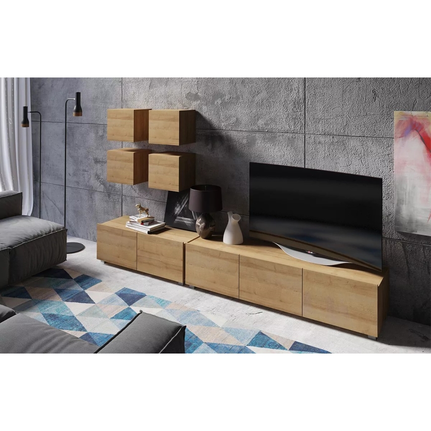 Настенный шкаф PAVO 34x34 см коричневый