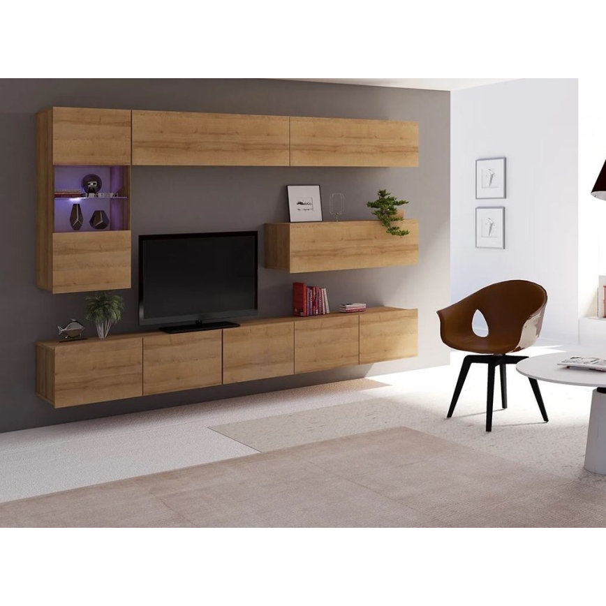 Настенный шкаф PAVO 35x105 см коричневый