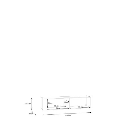 Настенный шкафчик INAR чёрный