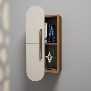 Настенный шкафчик ROSE 60x35 см коричневый/кремовый