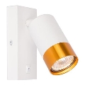 Настенный точечный светильник 1xGU10/35W/230V белый/золотой