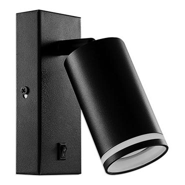 Настенный точечный светильник 1xGU10/35W/230V черный