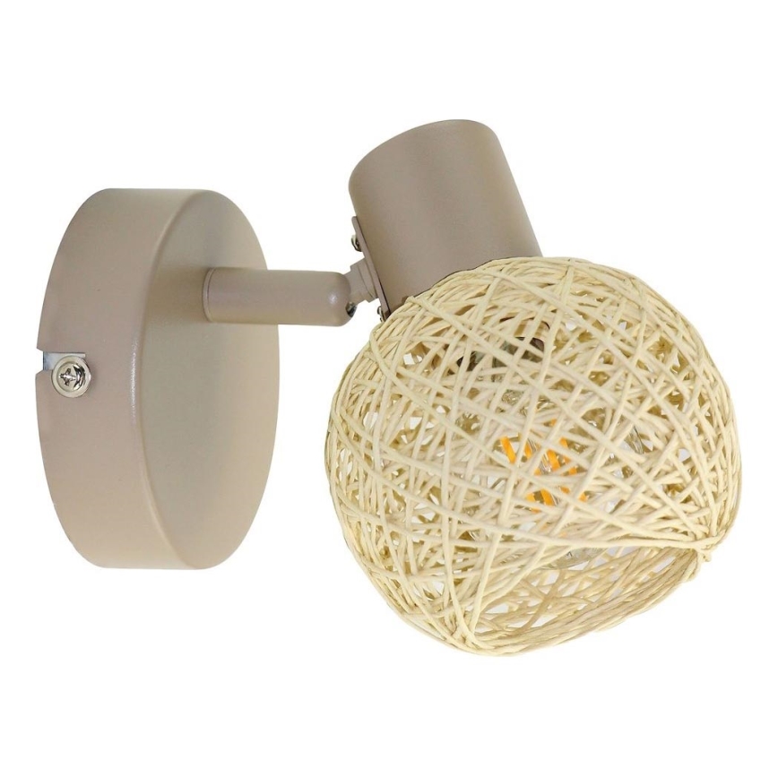 Настенный точечный светильник DEX 1xE14/10W/230V бежевый/кремовый