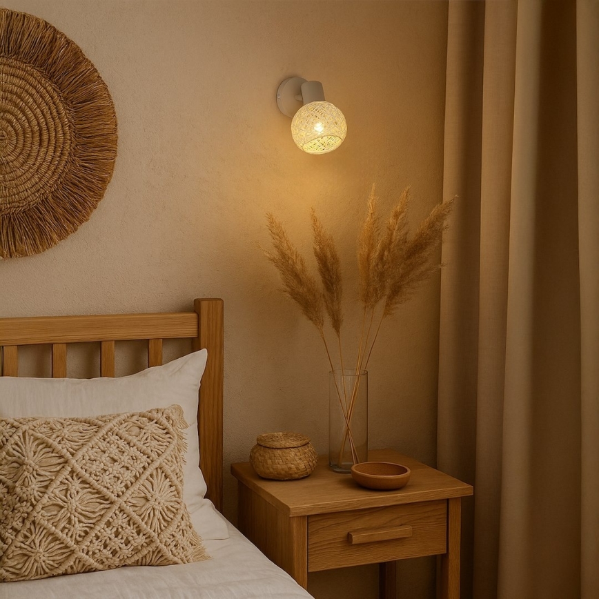 Настенный точечный светильник DEX 1xE14/10W/230V бежевый/кремовый