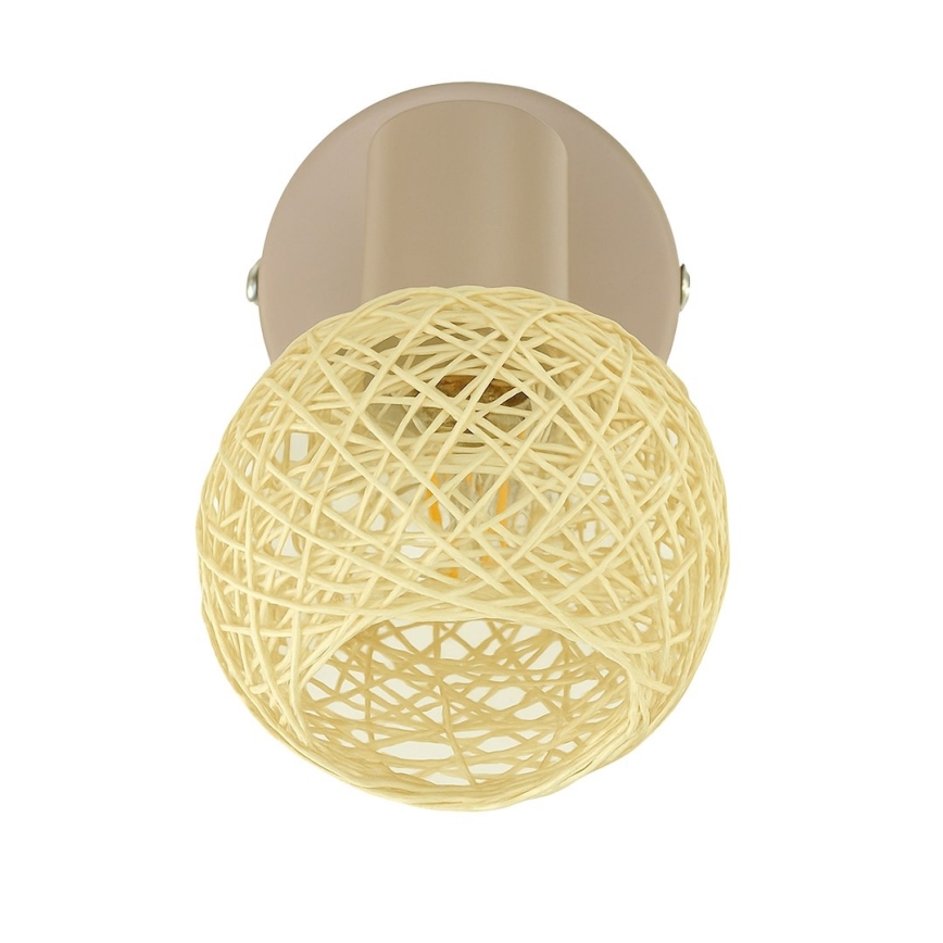 Настенный точечный светильник DEX 1xE14/10W/230V бежевый/кремовый