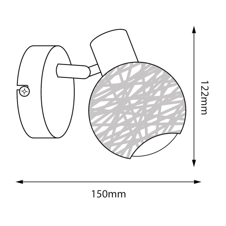 Настенный точечный светильник DEX 1xE14/10W/230V бежевый/кремовый