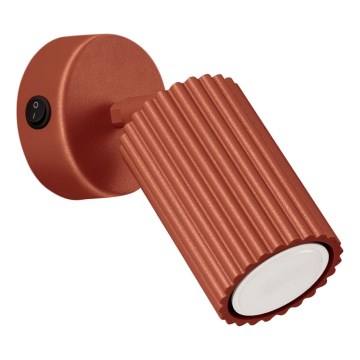 Настенный точечный светильник KARBON 1xGU10/10W/230V красный