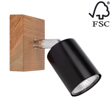 Настенный точечный светильник MANARA 1xGU10/5W/230V сосна - сертифицировано FSC