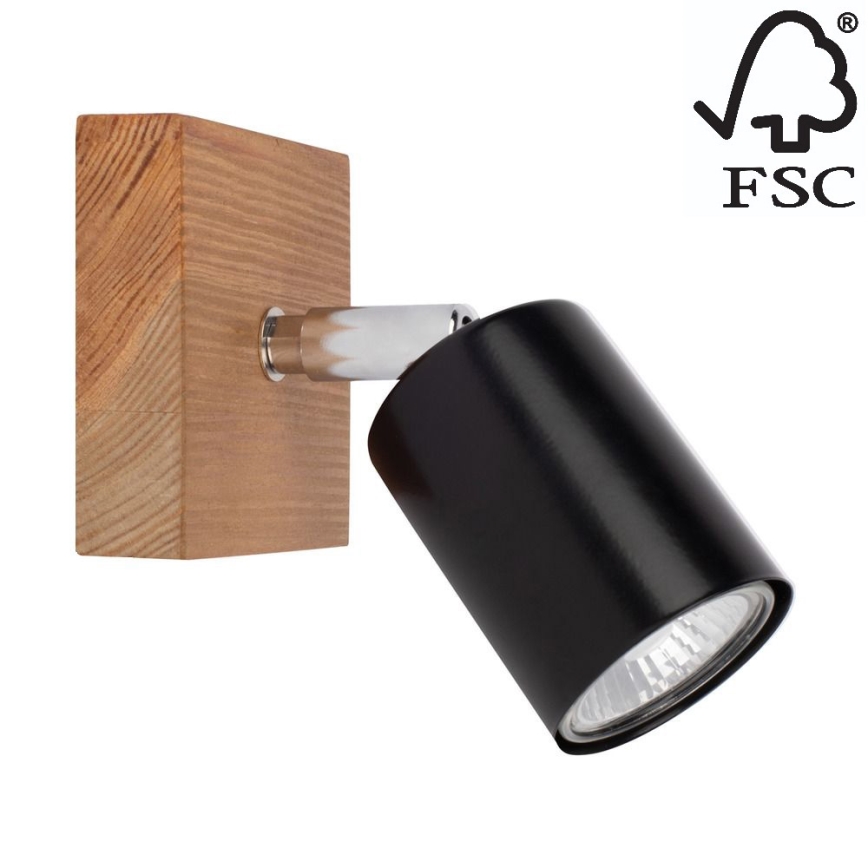 Настенный точечный светильник MANARA 1xGU10/5W/230V сосна - сертифицировано FSC